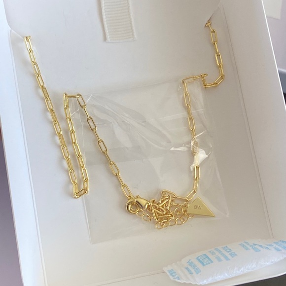 Sterling Forever 14K Yellow Gold Plated Open Circle Cubic Zirconia Necklace - Picture 3 of 9